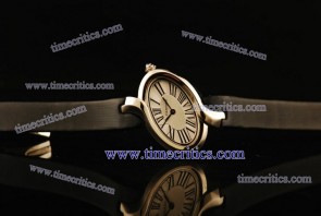 Cartier TriCAR348 Delices de  Black Satin Steel Watch