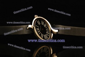 Cartier TriCAR349 Delices de  Black Satin Steel Watch