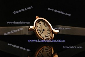 Cartier TriCAR351 Delices de  Black Satin Rose Gold Watch