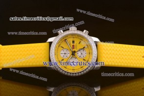 Chopard Trichp2012 34 Mille Miglia GMT Chrono For 2012 Yellow Steel Diamond Watch