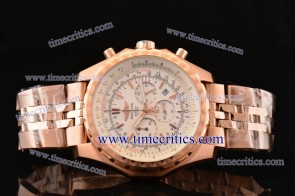 Breitling BRL398 Bentley Motors T White Dial Rose Gold Watch