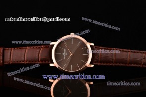 Jaeger-LeCoultre TriJL117 Master Ultra Thin Jubilee Brown Dial Rose Gold Watch