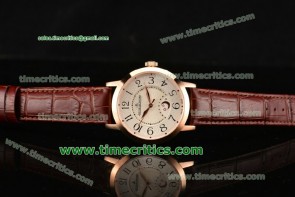 Jaeger-LECoultre TriJL99025 Rendez-Vous White Dial Rose Gold Watch