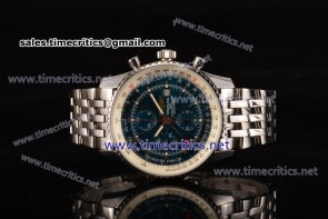 Breitling TriBRL89048 Navitimer World Chrono Blue Dial Steel Watch (BP)