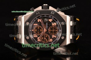 Audemars Piguet TriAP89245 Royal Oak Offshore "57th Street" Rubberclad Bezel JF Best Edition Chrono Black Dial Steel Watch (JF)