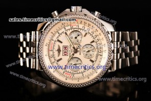 Breitling TriBRL89117 Bentley 6.75 Speed Chrono White Dial Full Steel Watch (GF)