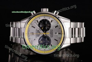 Tag Heuer TriTAG89122 Carrera Calibre 18 Chronograph White Dial Full Steel Watch