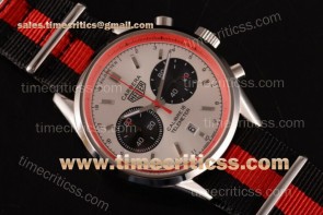 Tag Heuer TriTAG89128 Carrera Calibre 18 Chrono CAH1112.FC8194Q White Dial Red Inner Bezel Black/Red Nylon Steel Watch