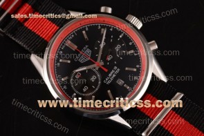 Tag Heuer TriTAG89131 Carrera Calibre 18 Chrono CAH1112.FC8193A Black Dial Red Inner Bezel Black/Red Nylon Steel Watch