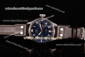 IWC TriIWC89178 Big Pilot IW500908 Blue Dial Black Leather Steel Watch 1:1 Best Edition (ZF)