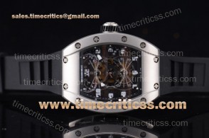 Richard Mille TriRM99124 RM 022 Carbone Tourbillon Aerodyne Double Time Zone Skeleton Dial Steel Watch