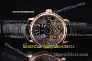 Audemars Piguet TriAP89295 Jules Audemars Skeleton Tourbillon Black Dial Rose Gold Watch