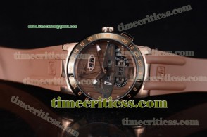 Ulysse Nardin TriUN99077 Executive Dual Time & Big Date Brown Dial Rose Gold Watch