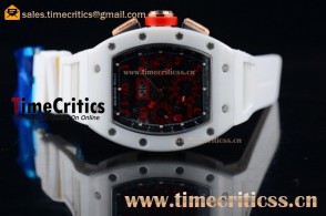 Richard Mille TriRM99220 RM 013 Felipe Massa Flyback Chrono Skeleton Dial Ceramic/Rose Gold Watch
