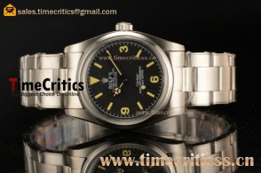 Rolex TriROX89611 Explorer Cartier Black Dial Steel Watch