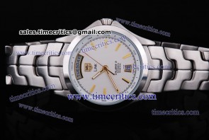 Tag Heuer TcrTHF030Link Auto White Dial Steel Watch