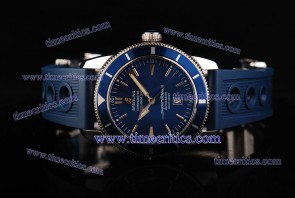 Breitling BrlSPO034 Superocean Heritage 42 Blue Rubber Steel Watch